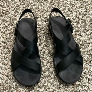Chaco Wayfarer Sandal in black leather
